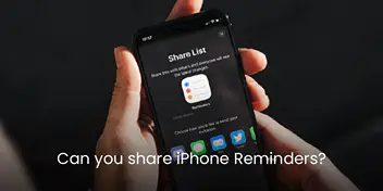 Can you share iPhone Reminders?