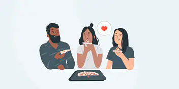 Building relationships over food