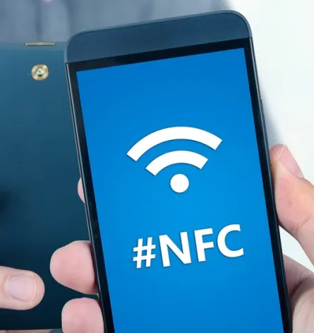 Phone showing the NFC symbol