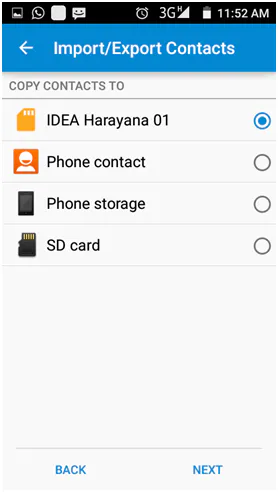 Select your Blackberry screen