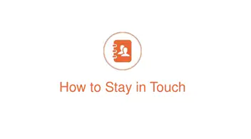 Power up your contacts, webinar #3 – Stay in touch with key contacts