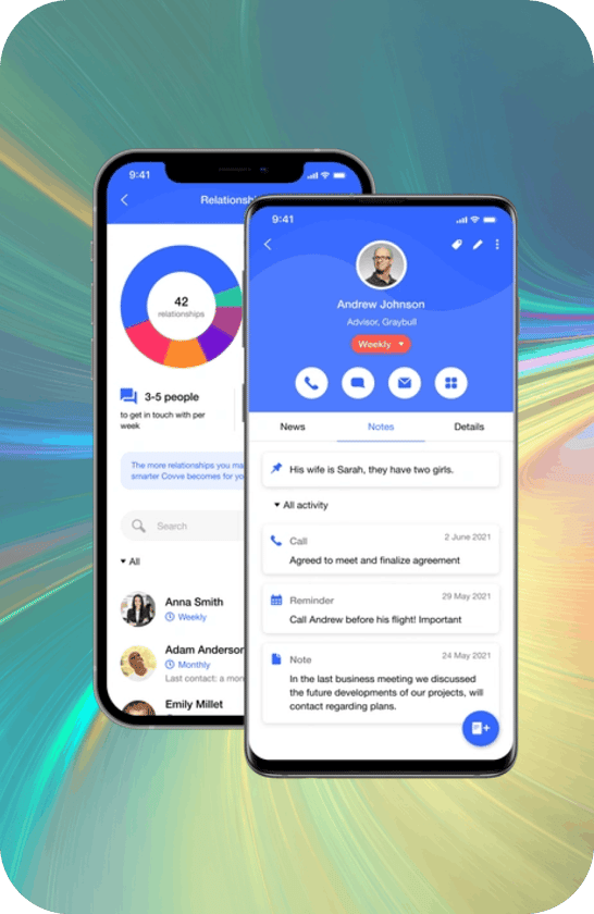 Covve personal CRM - Website hero (1)