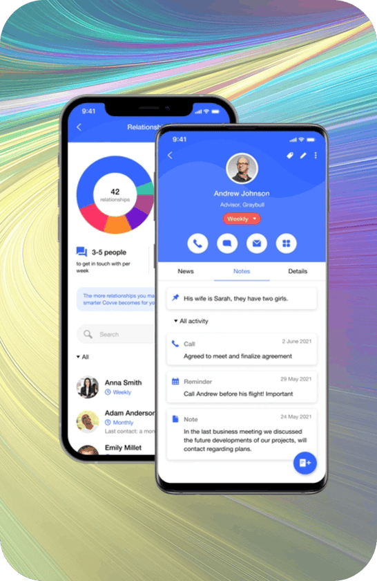 Covve personal CRM - Website hero (2)