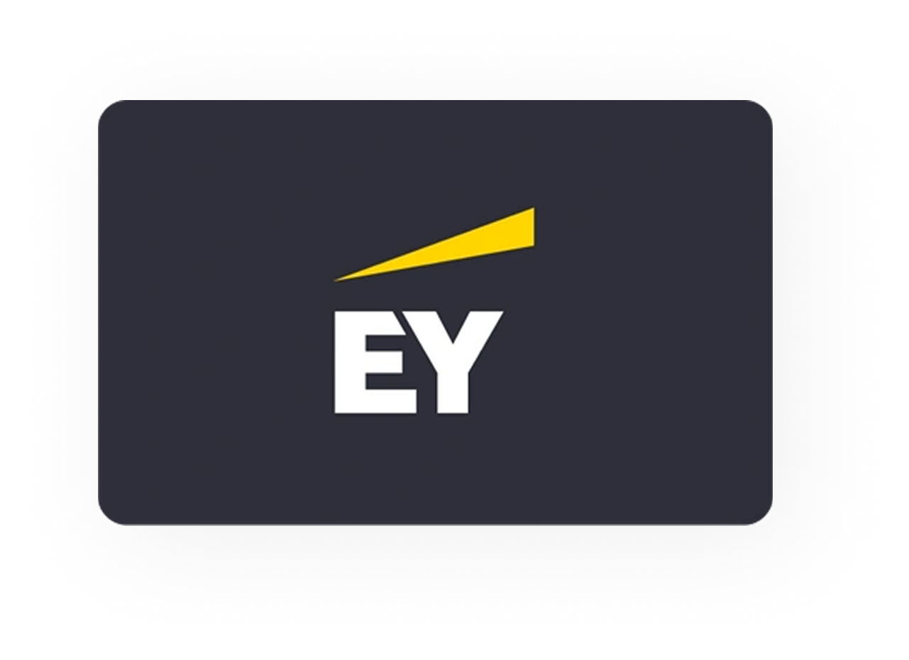 EY plastic Covve - Custom digital business cards - EY