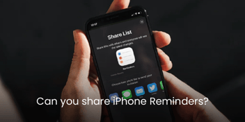 Can you share iPhone Reminders?