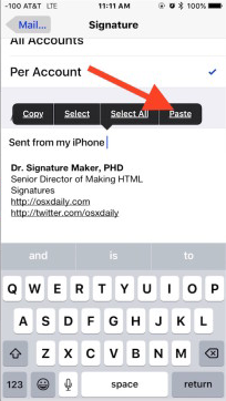 How to Create an Email Signature on iPhone