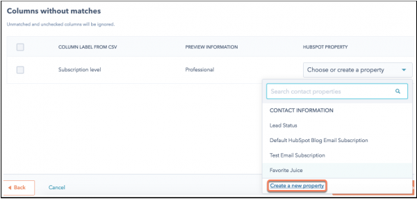 Hubspot will generally match fields up if you have labeled them correctly