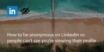 How to Be Anonymous on Linkedin So People Can’t See You’re Viewing Their Profile