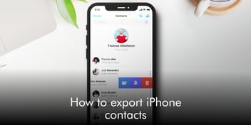 How to export iPhone contacts
