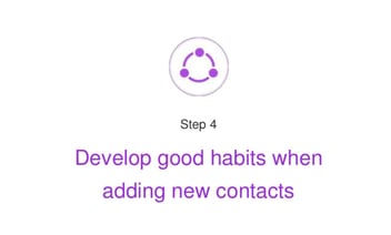 Power up your contacts, webinar #1 – 5 Steps to a tidy address book
