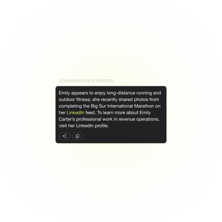 Covve - AI Research conversation starters