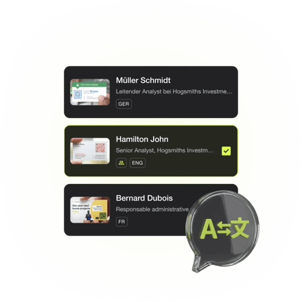 Covve - Business Card Scanner - Global scanning