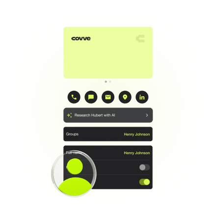 Covve - Business card scanner - Smart scanning - Website graphic