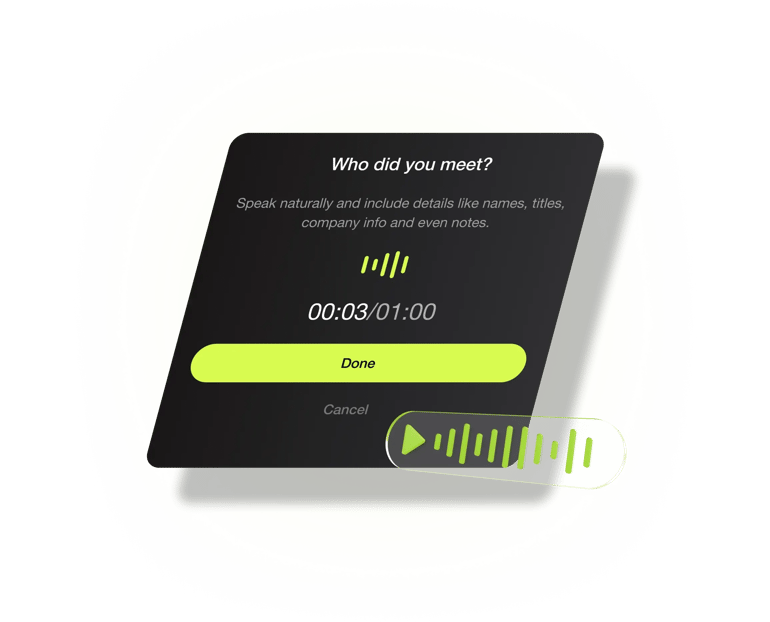 Covve - Capture leads with voice