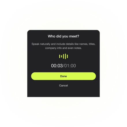 Covve - Business Card Scanner Voice Capture - Website graphic