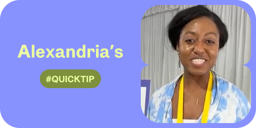 Alexandria’s quicktip