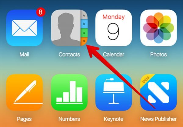 Settings select iCloud
