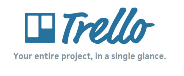 Trello logo with the line Your entire project, in a single glance