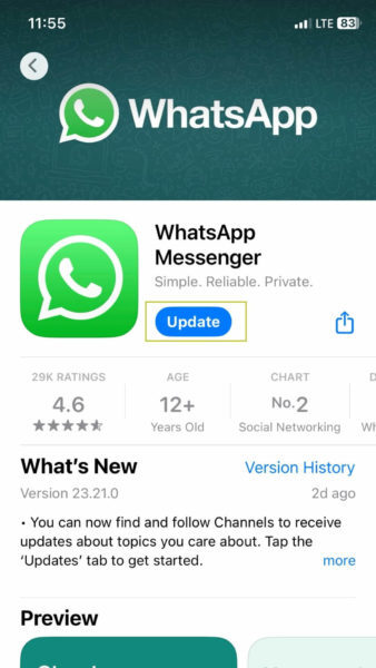 covve how to sync with whatsapp
