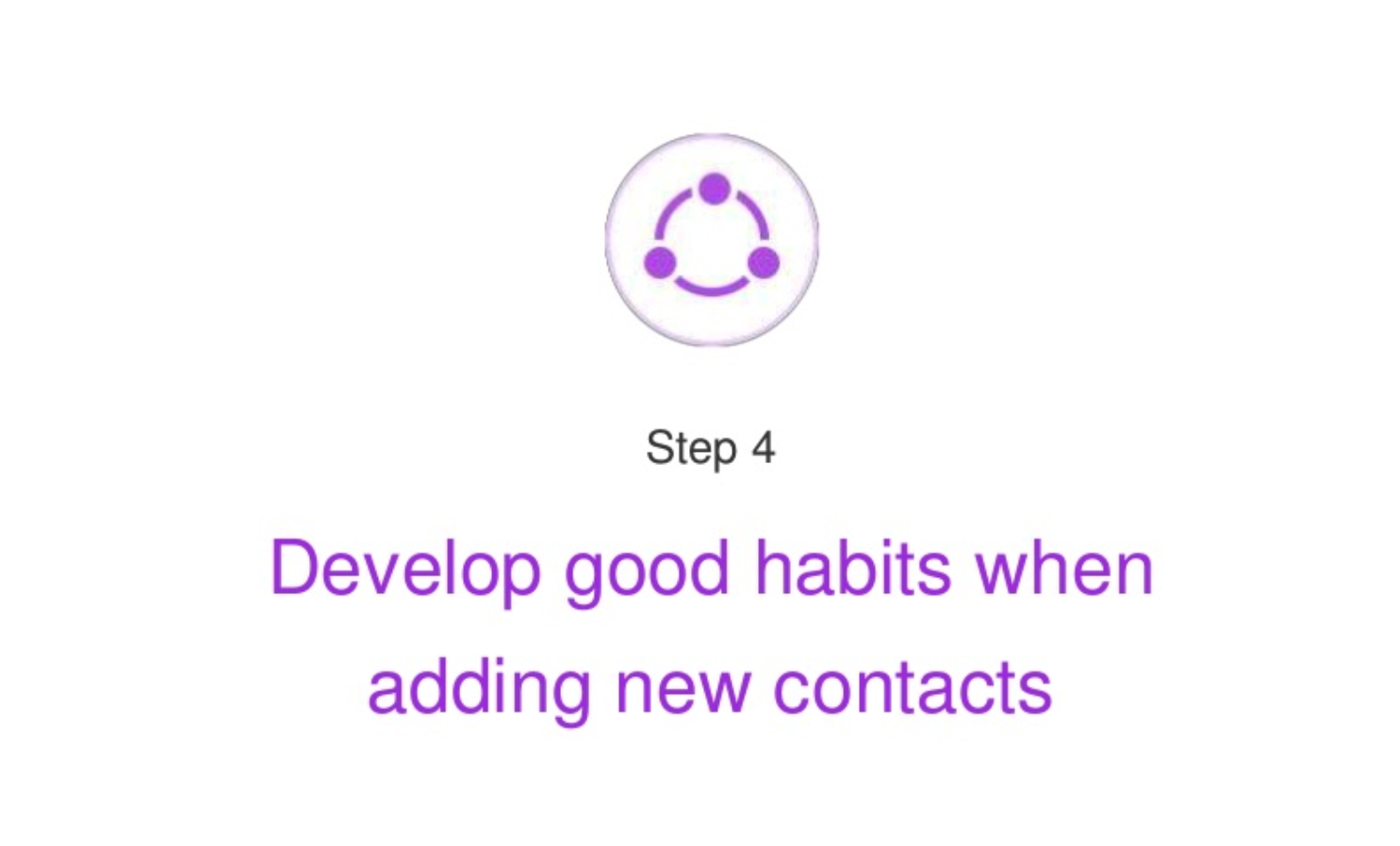Power up your contacts, webinar #1 – 5 Steps to a tidy address book