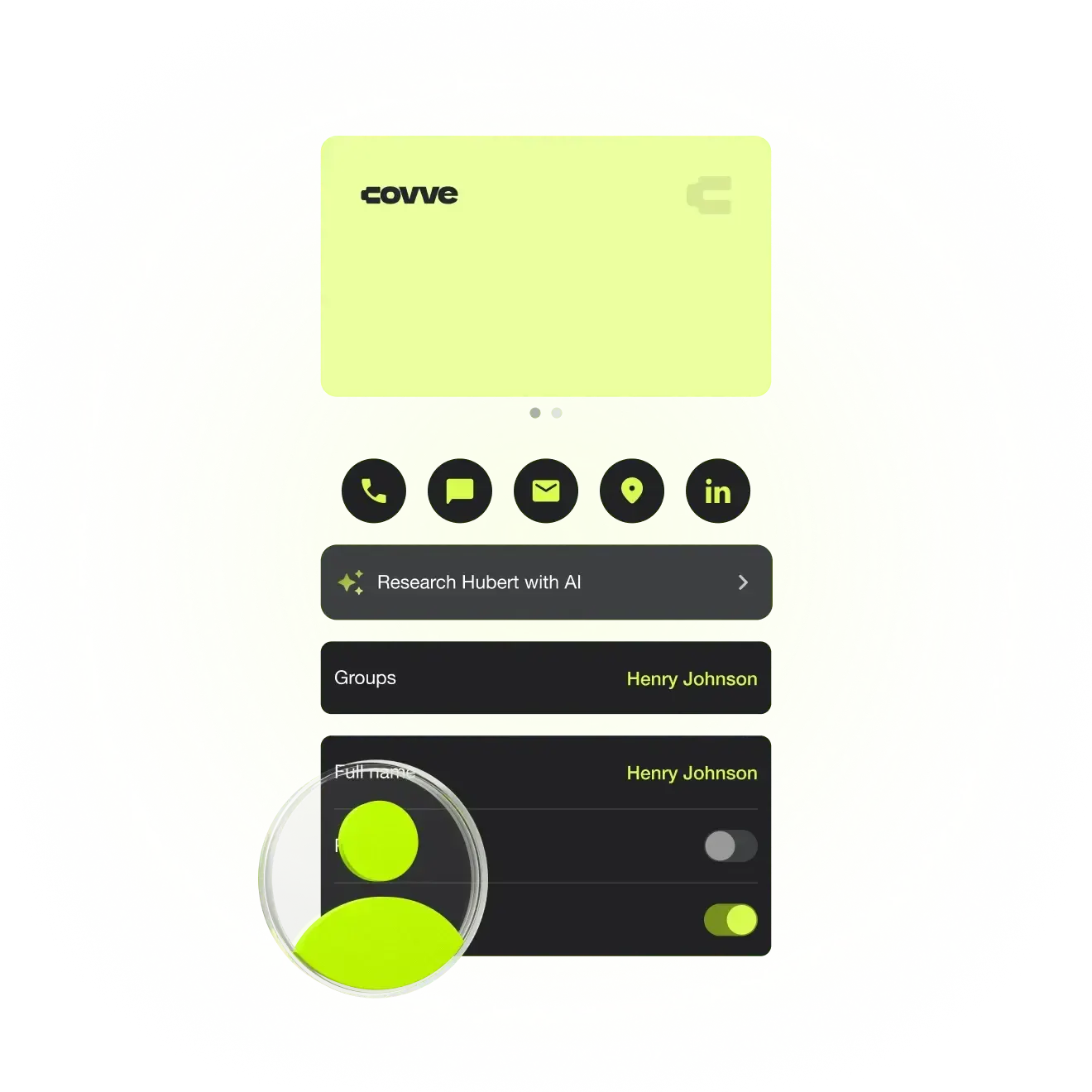 Covve - Business card scanner - Smart scanning - Website graphic