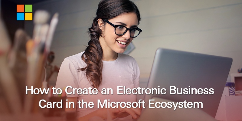 Electronic business card Microsoft