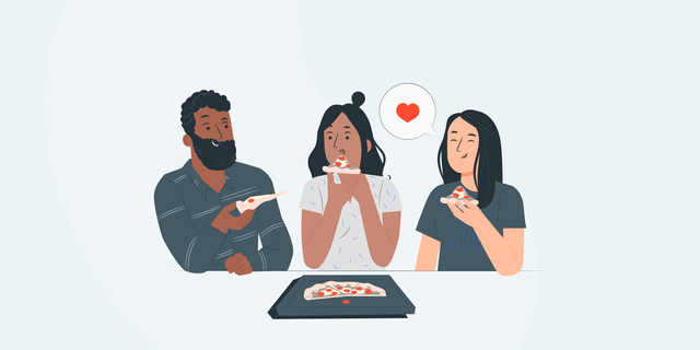 Building relationships over food